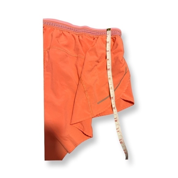 Lululemon Orange Women’s Shorts Size 8 Running With Pink Lace Detail. - Picture 9 of 12